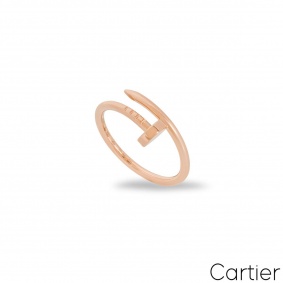 Cartier Rose Gold SM Juste Un Clou Ring Size 55 B4225800